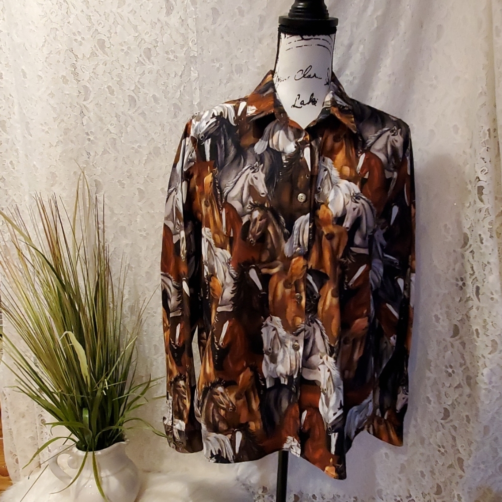 Panhandle Slim Women's Western Blouse - Medium